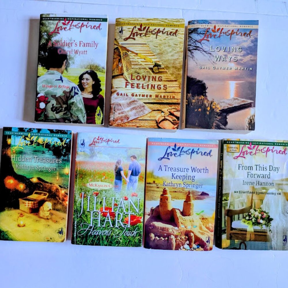 Inspirational Romance Set of 7 Small Paperback Steeple Hill VTG Love Inspired